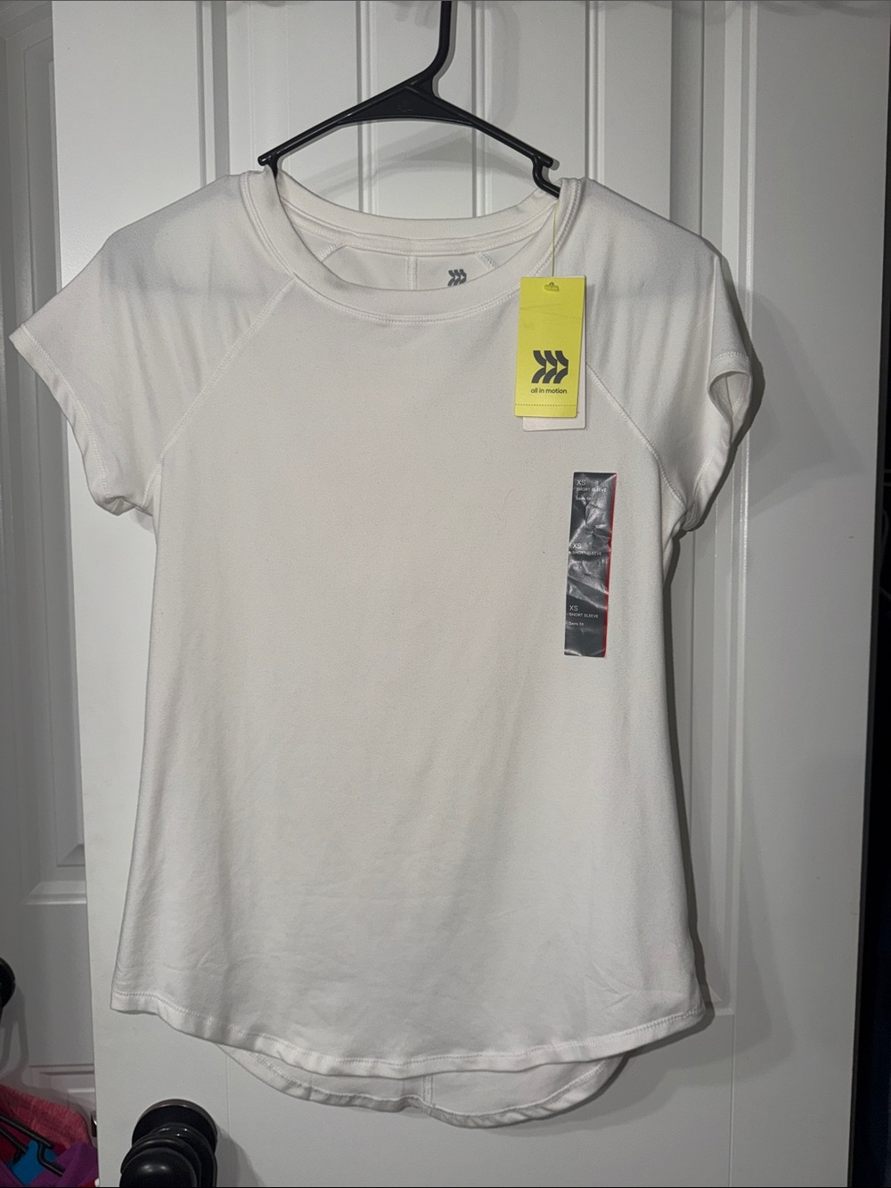 All In Motion White Crew neck tshirt